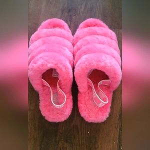 Hot Pink Ugg Platform Slides